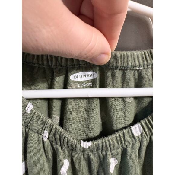 5/$20 Green Polka Dot Jumpsuit - Old Navy - L (10-12) - Picture 4 of 4